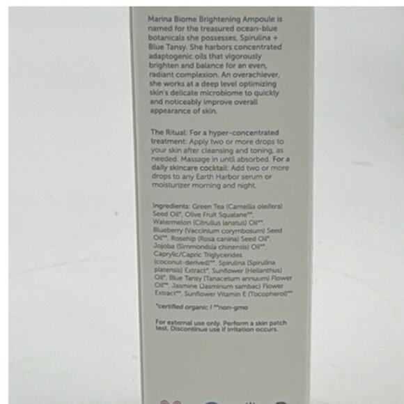 Earth Harbor MARINA Biome Brightening Ampoule w/ GLOW JUICE Refining Enzyme Mask - Picture 6 of 6